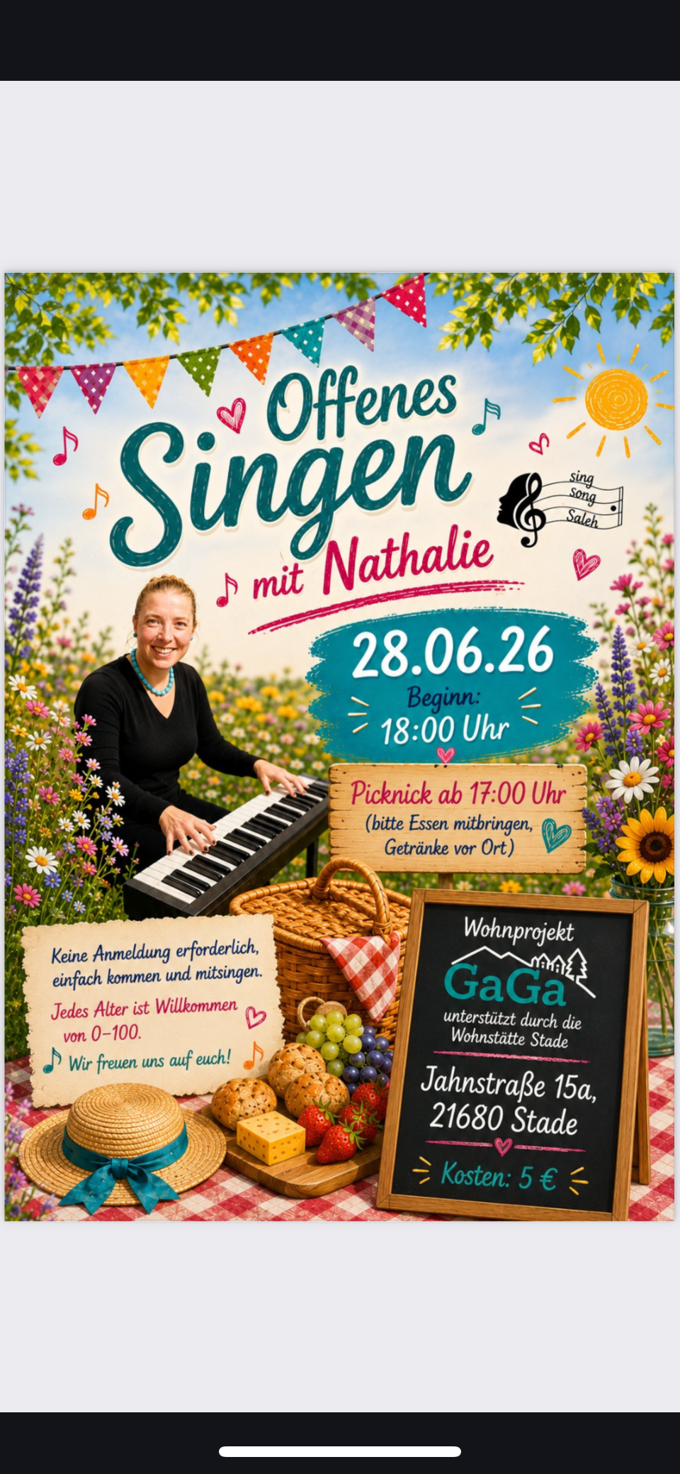 Offenes Singen mit Nathalie bei Gaga